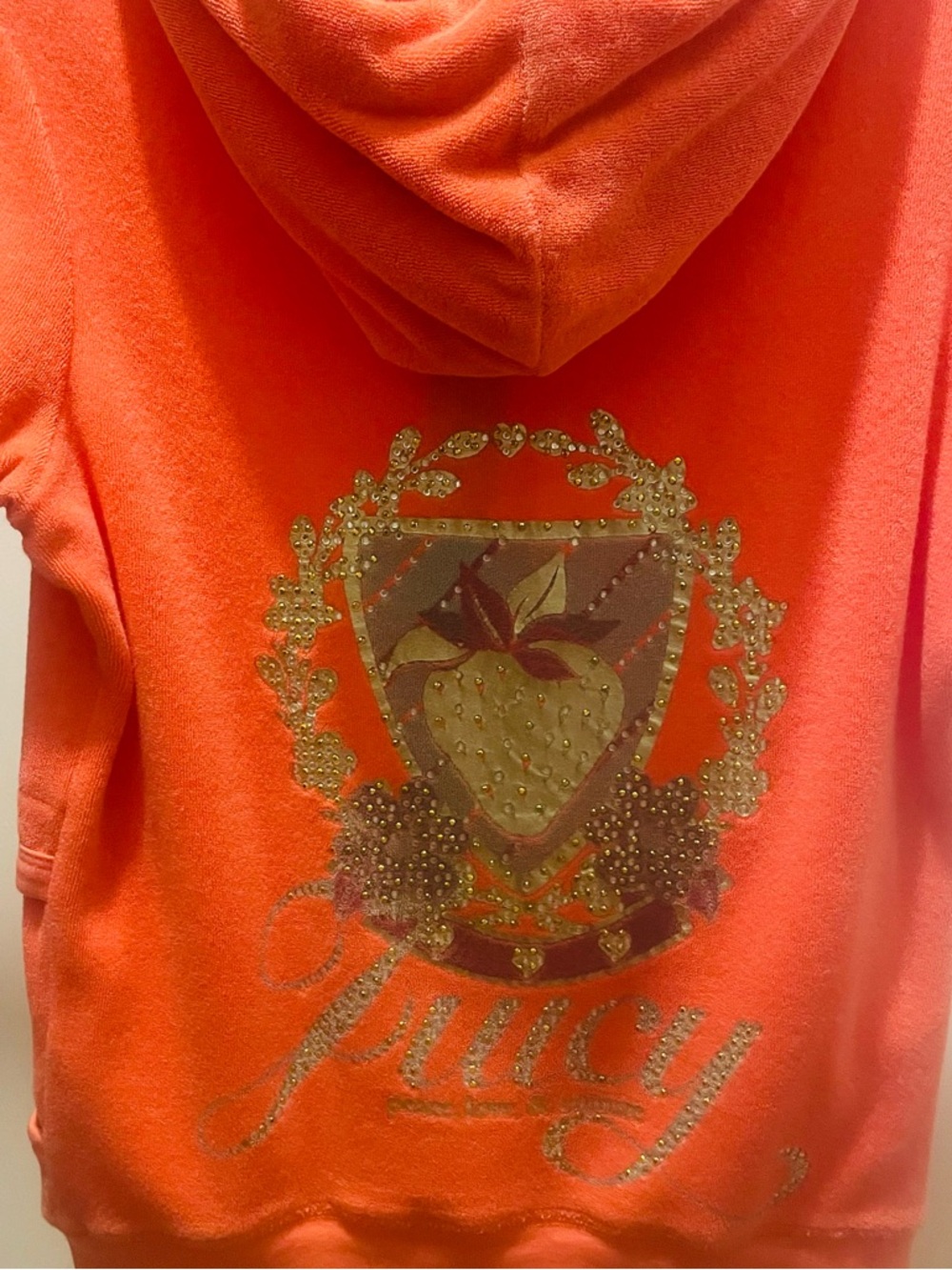 JUICY COUTURE 
Short Sleeve Hoodie Zipper up Size M - Picture 6 of 6